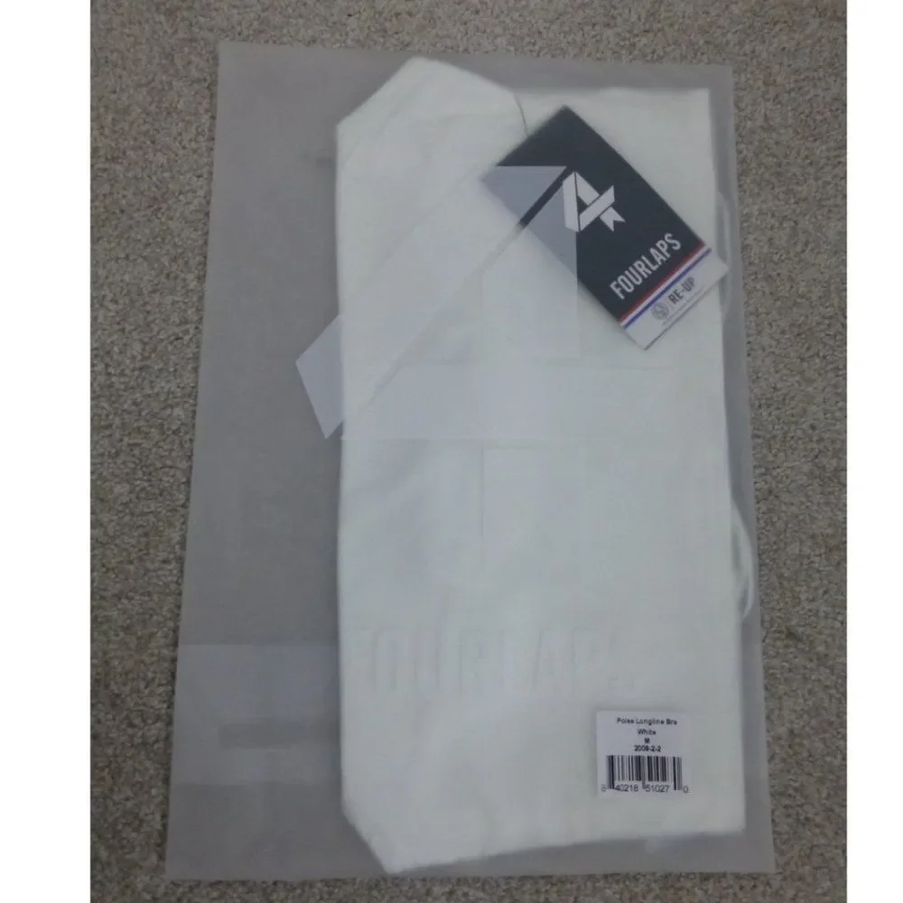 NWT Fourlaps Poise Longline Bra White